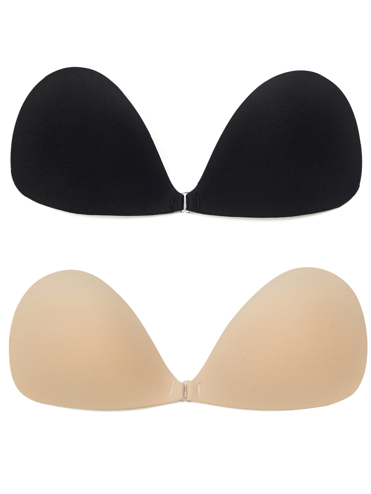 YouLoveIt 2 Pack Strapless Push Up Silicon Adhesive Invisible Nude