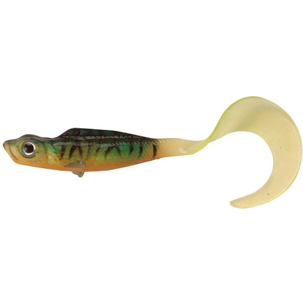Berkley Gulp! Minnow Grub 3" Soft Fishing Bait - Firetiger Color For Panfish & Walleye