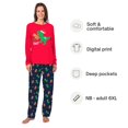 thumbnail image 2 of Dinosaur Cookie Matching Christmas Pajamas For Family And Dog, Festive Pajamas, Size NB - Men 6XL, 2 of 7