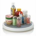 thumbnail image 2 of Copco Basics 12-Inch Rotating Turntable - Durable Plastic Lazy Susan with Non-Skid Liner for Kitchen Cabinet Storage, Pantry Shelves, Countertops - 360 Degree Organizer (Oxford Gray), 2 of 7