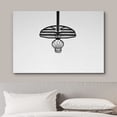 thumbnail image 3 of wall26 Canvas Print Wall Art Under View of Black &amp; White Basketball Hoop Sports Athletes Photography Realism Contemporary Scenic Urban Multicolor Ultra for Living Room, Bedroom, Office - 16", 3 of 5