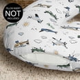 thumbnail image 3 of Sweet Jojo Designs Airplane Green and Blue Boy Nursing Pillow Cover Case (Pillow Not Included), 3 of 6