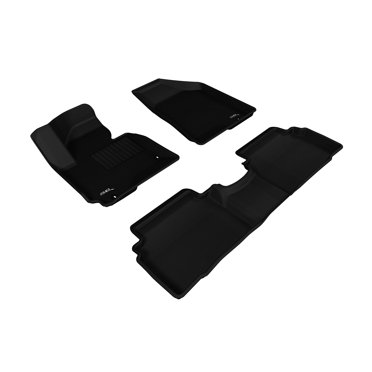 3D MAXpider All 2 Row Custom Fit Floor Mat for Select Hyundai Tucson Models - Kagu Rubber (Black)