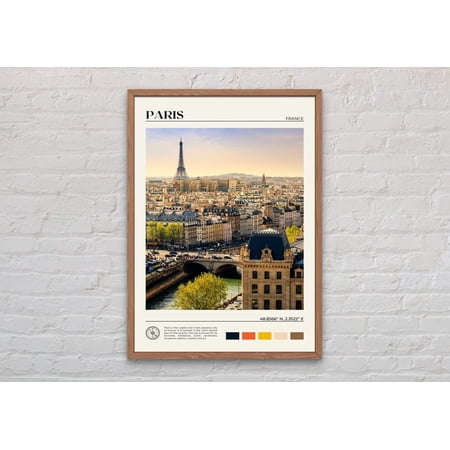 Paris France Photography Wall Art Print With European City Travel Decor