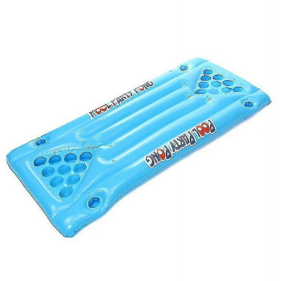 Inflatable Beer Pong Floating Table Pool Floating Summer Water Party Fun Air Cushion Pool Raft Fun Water Floating Bed Pool Party Games_Perfect Gift
