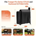thumbnail image 2 of Gaspro Upgraded Grill Cover Fits Traeger Pro Series 575/22, Lil Tex Elite, Eastwood Grills, Heavy Duty 600D Fabric, Waterproof Grill Cover with Zipper & Drawstring, Easy to Put On and Take Off, 2 of 9