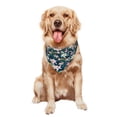 thumbnail image 5 of Naloa Lilies Flowers Dog Bandanas 1PC Washable Triangle Dog Scarfs Premium Durable Fabric, for Small Medium Large Dogs and Cats, 5 of 6