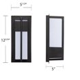 thumbnail image 6 of Southern Enterprises Byron Indoor/Outdoor LED Wall Sconce, 12-3/4"H, White Shade/Black Base, 6 of 7