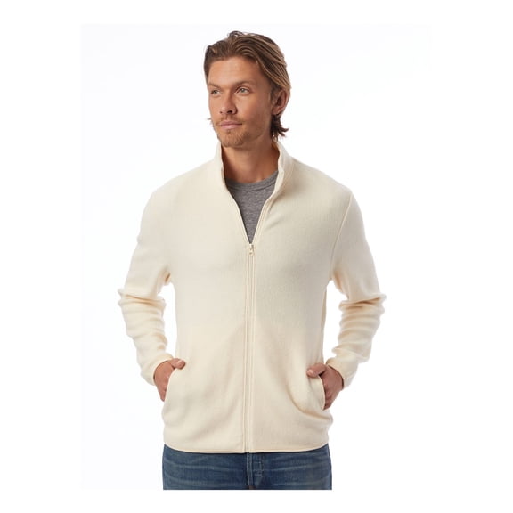 Hanes Alternative Men's Eco Teddy Full-Zip Jacket 3262RT Eco Canvas XS