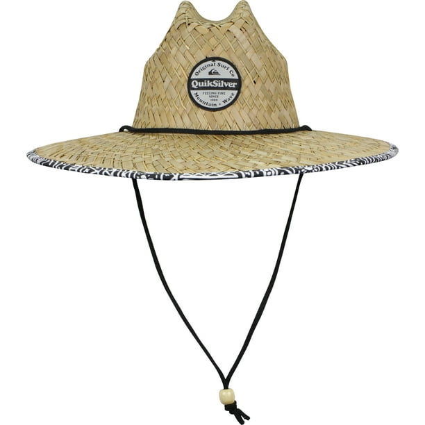 Quiksilver Quiksilver Mens Outsider Wide Brim Straw Sun Hat White