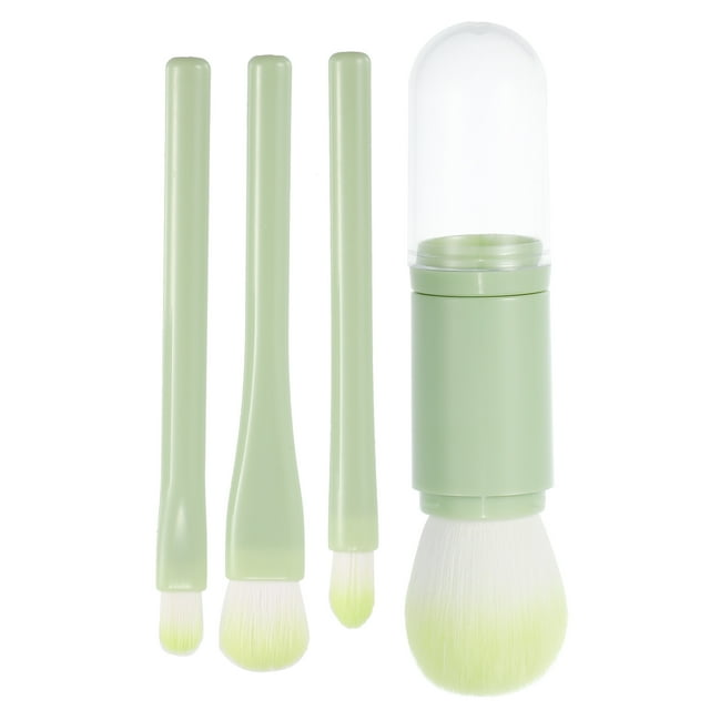 Juego de brochas de maquillaje Unique Bargains para colorete corrector de contorno verde 13,5x2,7 cm