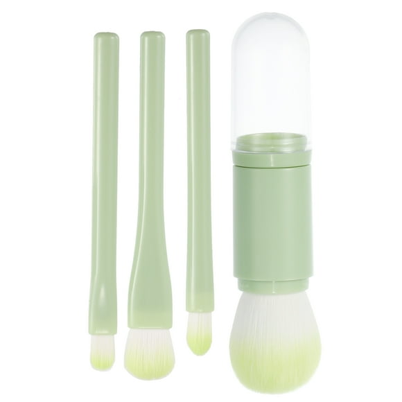 Juego de brochas de maquillaje Unique Bargains para colorete corrector de contorno verde 13,5x2,7 cm
