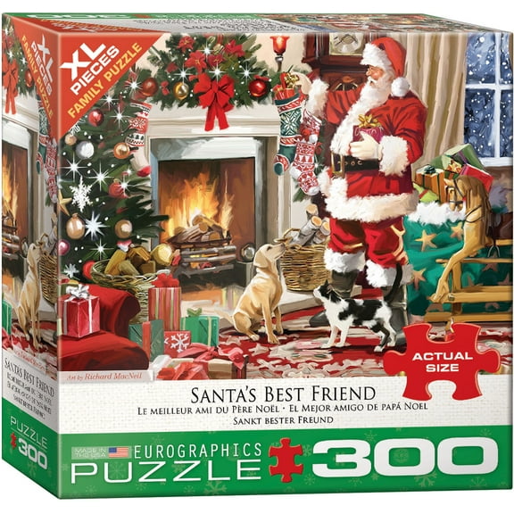 Santa's Best Friend by Richard MacNeil 300-Piece Puzzle