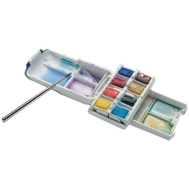 Winsor &amp; Newton Cotman Watercolor Mini Plus Set - Walmart.com - Walmart.com