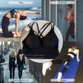 thumbnail image 5 of Las mujeres atan para arriba el sujetador deportivo Sexy Crossover Yoga Running Ejercicio Gym Workout Fitness Tank Top Adepaton BST2000973-1, 5 of 5