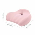 thumbnail image 3 of QVNFKO Office Chair Coccyx Pain Relief Cushion Pillow for Back Support Non-slip Seat Pad for Office Desk Car Seat Wheelchair Sciatica Pink, 3 of 8
