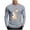 Gray, variant on YOIAVAIOY Ghost Print T Shirts for Men Halloween Graphic Tee Shirts Long Sleeve Crew Neck Casual Holiday Pullover Tops Black M