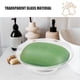 thumbnail image 3 of 2pcs Transparent Glass Soap Dish Elegant Round Tray For Bathroom Countertop Non-slip Base Glass Soap Holder Bathroom Small Soap Bar Holder, 3 of 3