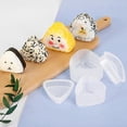 thumbnail image 5 of 7 piezas Kit para hacer sushi con forma de triángulo y corazón redondo: herramientas de cocina para niños YGWL, 5 of 5