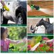 thumbnail image 5 of Manguera de jardín extensible de 15 m, manguera de jardín con soporte y pistola rociadora de 10 funciones Accesorios de manguera de jardín retráctiles, riego y limpieza de jardines (50 pies, negro verde) Ormromra WMJ-0014, 5 of 8