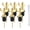 Gold-6Pcs, variant on Weighted Stainless Steel Bottle Pourers, Auto Flip Feature Self Closing Olive Oil Dispenser Spout with 1 Cleaning Brush, Liquor Pour Spouts for Pours Liquid, Olive Oil, Wine, Vinegar (Black)