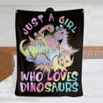 thumbnail image 3 of Yibo Loves Dinosaurs Blanket Flannel Soft and Comfortable Anti-static Bed Sofa Blanket, 3 of 7