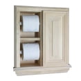 thumbnail image 4 of Hestia Unfinished Solid Wood Recessed Double Toilet Paper Holder with Cabinet 14"w x 16.25"h, 4 of 5