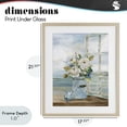 thumbnail image 4 of Stupell Industries Traditional Seaside Florals on Windowsill Birch Framed Print Under Glass, 17 x 21, by Carol Robinson, 4 of 8