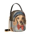 thumbnail image 7 of FORMRS Crossbody Bag for Women Quilted Travel Shoulder Cell Phone Purse with Chain Strap Handbag, Yellow Dog Artist, 7 of 7
