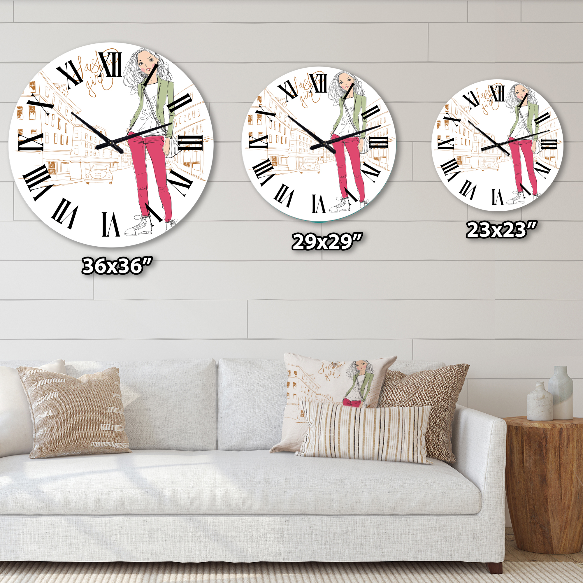 Designart 1 in Wall Clock