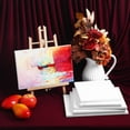 thumbnail image 1 of UPOUART 6Pcs Canvas Boards for Painting White Cotton Canvas Panels Versatile Painting Frames, 1 of 6