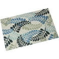 thumbnail image 2 of Sunnydaze Indoor Rubber and Polyester Decorative Kitchen Laundry Room Floor Mat Rug - 23" x 35" - Cool Tone Leaves, 2 of 5