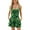 Green, variant on Women's Summer Rompers Boho Tropical Fall Casual Loose Fit Shorts Printed Sleeveless Adjustable Spaghetti Strap Low Back Jumper Jumpsuits w/ Pockets Green XX-Large