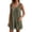 Olive, variant on Ekouaer Women Rompers Summer Short Overalls Waffle Jumpsuit Casual One Piece Beach Outfits Vacation Clothes