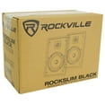 thumbnail image 5 of Rockville 4-Room Home Audio Kit Stereo+8) Black Slim Wall Speakers+Wall Controls, 5 of 26
