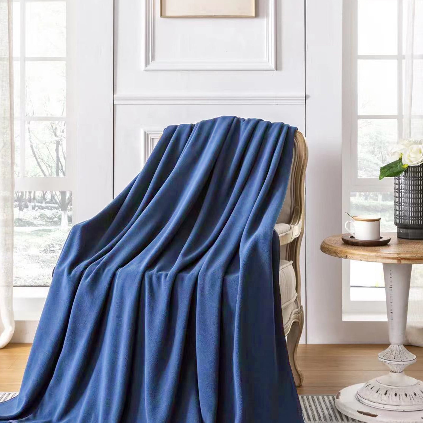 Kiplyki Fleece Throw Blanket for Couch Lightweight Plush Fuzzy Cozy Soft Blankets and Throws for Sofa, 50x60 Inches