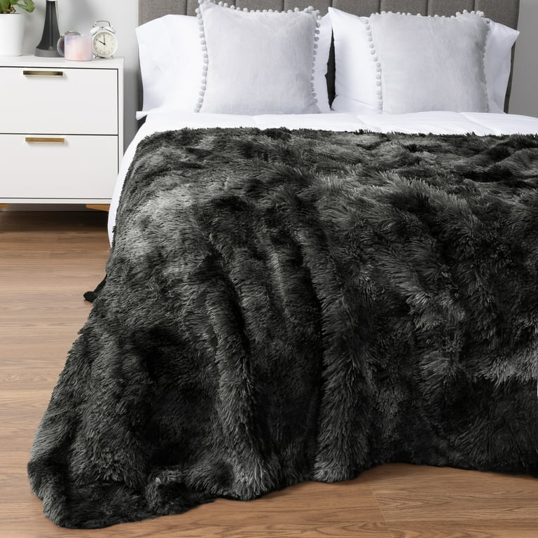 King Size Faux Fur Blanket Free Shipping! Pavilia Faux Fur Fluffy