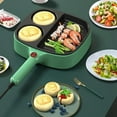 thumbnail image 5 of Electric Omelette Pan Barbecue Pan Electric Cooker Multifunction Non-Stick Hotpot Food Steamer US Plug C, 5 of 8