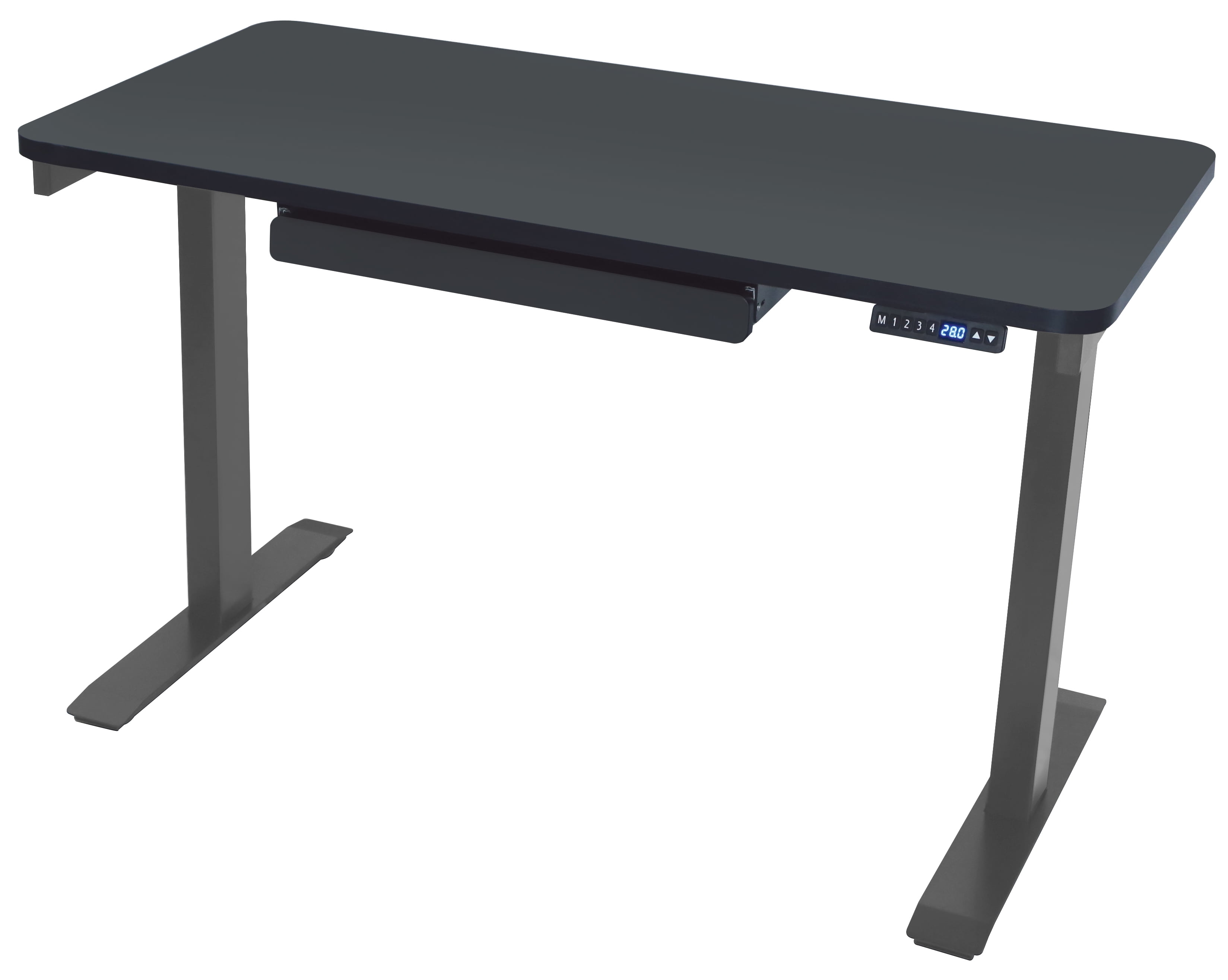Motionwise Black Electric Height Adjustable Standing Desk 24 X48