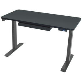 Realspace Magellan Pneumatic Stand Up Height Adjustable Desk Espresso Walmart Com Walmart Com