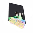 thumbnail image 2 of pitrice Papier à Gratter pour Enfants Papier à Dessin DIY avec Gabarits et Stylos, 2 of 7