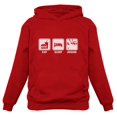 thumbnail image 1 of Tstars Mens Anime Lover Japanese Animation Funny Humor Eat Sleep Anime Cool Birthday Gift Fans Manga Anime Gifts Hoodie, 1 of 5
