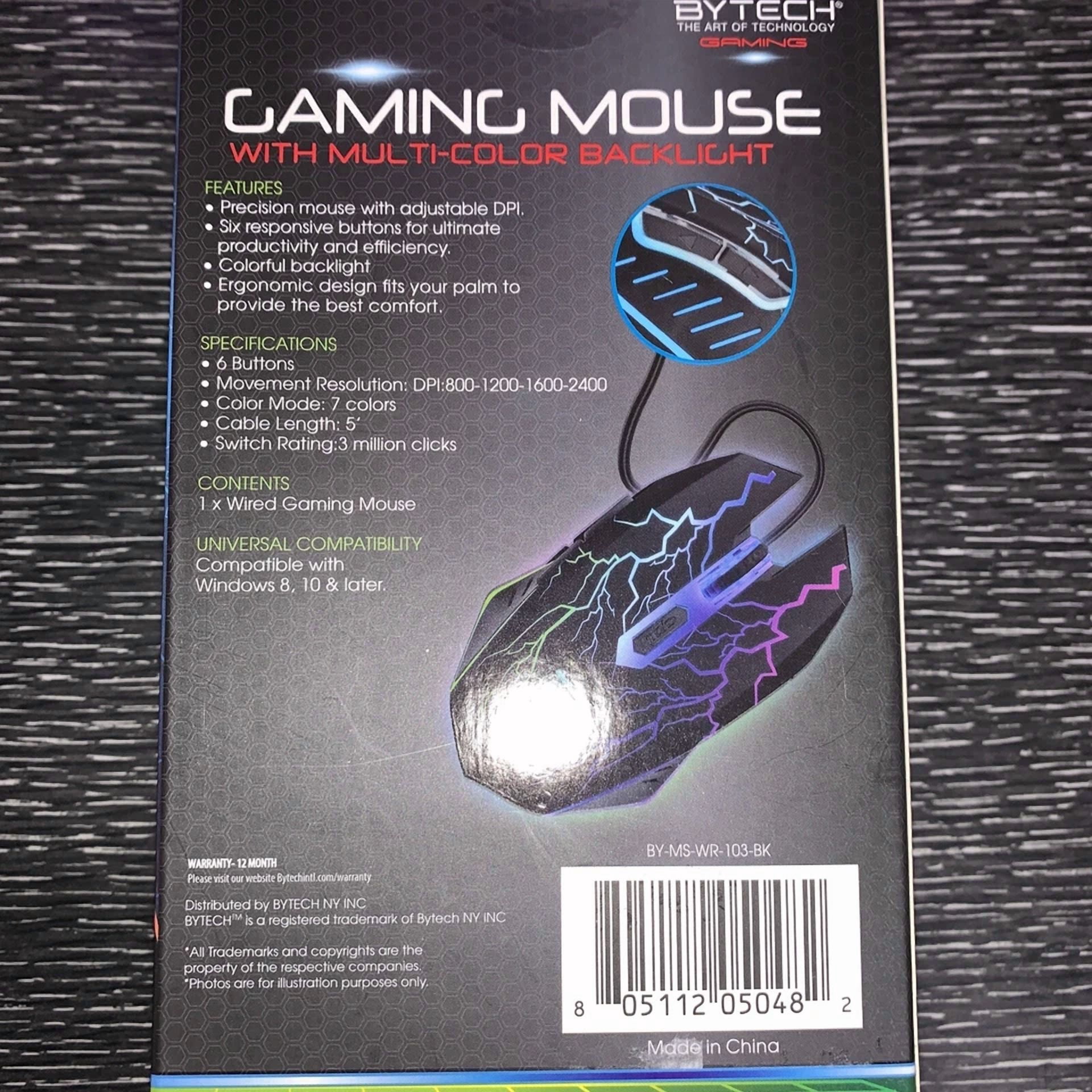 CIRCLE- Bytech Multi-Color Backlight Gaming Mouse With 6 Buttons New & 7 Led Colors