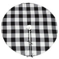 thumbnail image 3 of Saro Lifestyle Buffalo Plaid Design Decorative Cotton Christmas Tree Skirt Red 72", 3 of 5