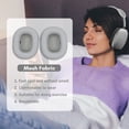 thumbnail image 3 of Mesh Fabric Earpads Replacement Headphones Cushion Easy to Install Compatible with /AirPods, 3 of 7