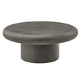 thumbnail image 3 of Modway Argos Table Basse Ronde en Béton pour Mobilier de Patio Intérieur - Extérieur, Gris, 3 of 9