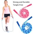 thumbnail image 3 of Jump Rope for Kids Women Men Keeping Fit,Workout and Weight Loss,Soft Beaded Adjustable Segmented Fitness Skipping Rope - 9 Feet-Pink, 3 of 7
