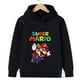 thumbnail image 2 of Ropa infantil con estampado creativo de Super Mario, sudadera informal de calle para hermano, sudadera deportiva para exteriores, sudadera con capucha para hermano de 3 a 14 años, 2 of 5