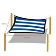 thumbnail image 2 of Christmas Savings Clearance! Cbcbtwo Sun Shade Sail, 10' x 10' Square Canopy Sun Shade Sail, UV Block Stripes Sunshade for Patio Backyard Lawn Garden Swimming Pools Outdoor Activities, 2 of 4