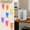 thumbnail image 2 of Rotating Paper Cup Dispenser, Cup Holder with 4 Compartments, Disposable Coffee Cup Dispenser Removable, Plastic Cup Storage & Lid Holder for Countertops, Kitchen, Coffee Stations (Gray), 2 of 13